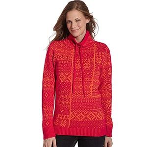 Woolrich Stokes MT Cowl Sweater Old Red Large